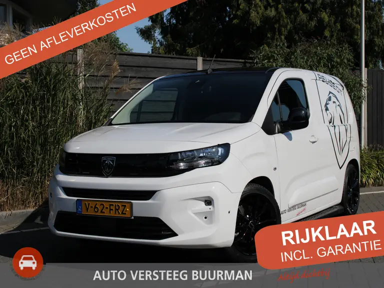 Peugeot Partner 1.5 BlueHDi 130PK EAT8 Automaat L1 White & Black Edition, Navigatie, Airconditioning, Camera Achter + Zijkant, Parkeerhulp voor & achter, Trekhaak afbeelding 1