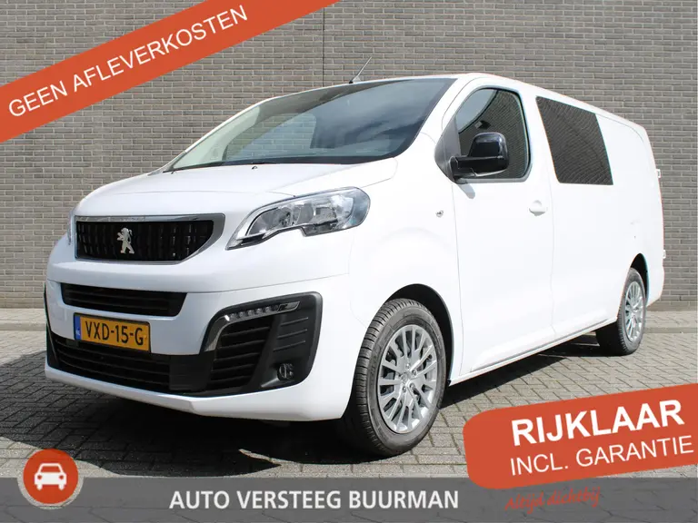Peugeot Expert 2.0 BlueHDI 145PK L3 Dubbele Cabine Navigatie, Achteruitrijcamera, Trekhaak Afneembaar, Airco, Parkeersensoren Achter, Bluetooth, Cruise Control afbeelding 1