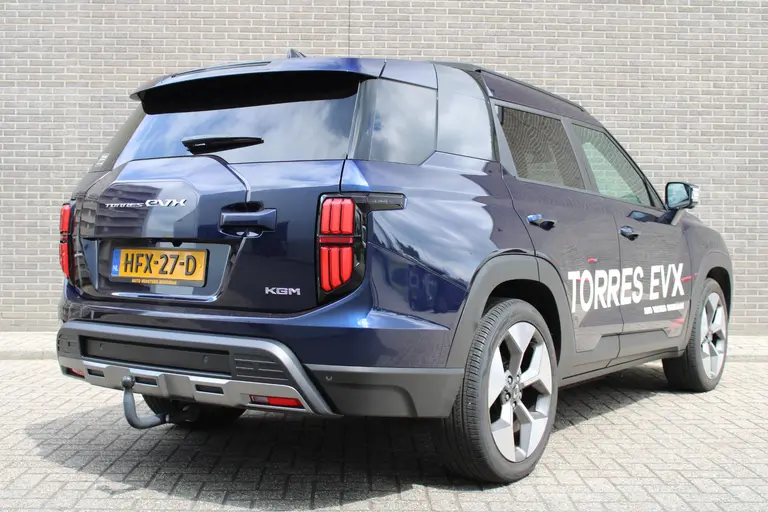 KGM Torres EVX Titanium 73.4 kWh 207pk, Dandy Blue, 20"inch LM velgen, Trekhaak Trekgewicht 1.500 KG. 7 jaar garantie! afbeelding 4
