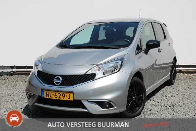 Nissan Note 1.2 Black Edition, All-Seasons, Hoge instap, Navigatie en Cruise Control! afbeelding 1