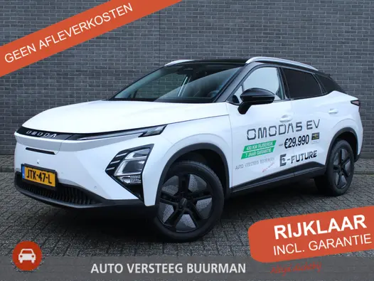 Omoda 5 EV Premium 61 kWh Automaat, Lederen Bekleding, Schuif/Kanteldak, Navigatie, Applecarpl./Andr. Auto, 400 KM ACTIERADIUS