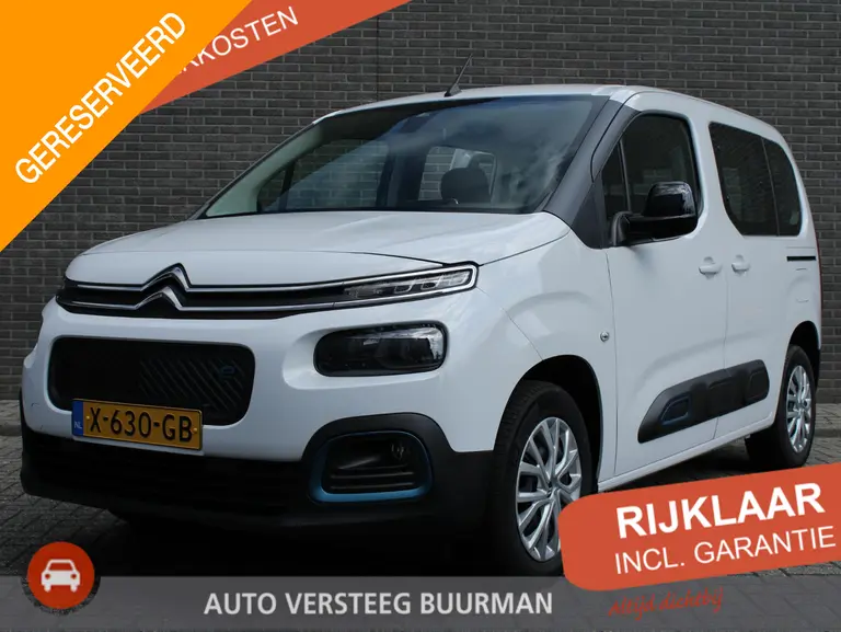 Citroën E-Berlingo Feel 50 kWh Airco, Cruise controle, Apple carplay/Android auto, Schuifdeur L+R, Camera, Bluetooth, afbeelding 1