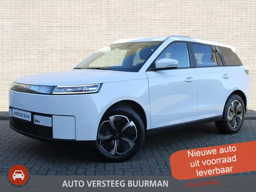 Jaecoo 5 EV Exclusive 61 kWh 400Km, Automaat, Navigatie, Stoel vent., Applecarpl./Andr. Auto, Panoramadak, Luxe lederen bekleding, Sony Sound System