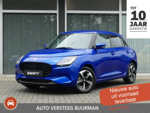 Suzuki Swift 1.2 Style Smart Hybrid 6 JAAR GARANTIE! NIEUW UIT VOORRAAD LEVERBAAR! Stijl uitvoering; Adaptive Cruise Control, Draadloos Apple CarPlay Android Auto, Climate Control