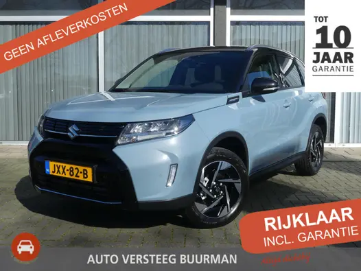 Suzuki Vitara 1.4 Boosterjet Smart Hybrid Style AUTOMAAT, € 4.300,- DEMO VOORDEEL, TREKHAAK, SharkFin antenne, Instaplijsten, Beschermstrip Achterbumper Navigatie, Carplay / Android Auto.