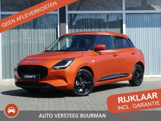 Suzuki Swift 1.2 Select Smart Hybrid, Nieuw uit voorraad leverbaar Leverbaar, Black Rhino pakket, 6 jaar garantie