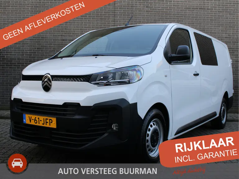 Citroën Jumpy 2.0 BlueHDI 145PK EAT8 Automaat L3 Dubbele Cabine Cruise & Climate control, Navigatie, Radio/DAB, Bluetooth, Pack City Plus afbeelding 1