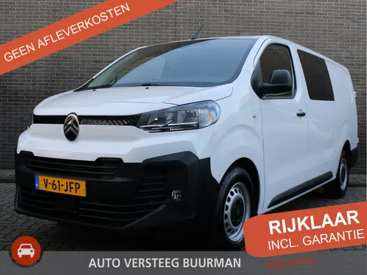 Citroën Jumpy 2.0 BlueHDI 145PK EAT8 Automaat L3 Dubbele Cabine Cruise & Climate control, Navigatie, Radio/DAB, Bluetooth, Pack City Plus