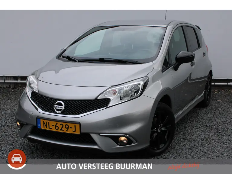 Nissan Note 1.2 Black Edition, All-Seasons, Hoge instap, Navigatie en Cruise Control! afbeelding 1