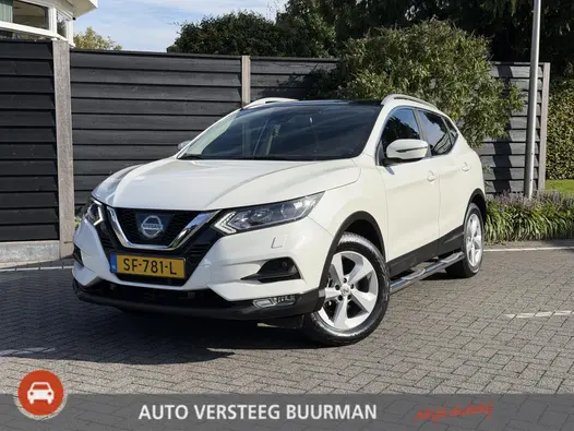 Nissan QASHQAI N-Connecta 1.2 115PK Xtronic CVT Automaat Navigatie, Achteruitrijcamera, Trekhaak, Panoramadak, Climate Control, Cruise Control, Stoelverwarming