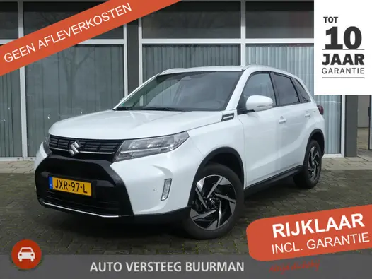 Suzuki Vitara 1.5 Hybrid Style Automaat Panorama dak, Pearl White, Carplay, Android Auto, Navi, Camera, adaptive Cruise