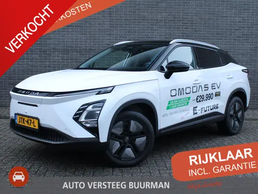Omoda 5 EV Premium 61 kWh Automaat, Lederen Bekleding, Schuif/Kanteldak, Navigatie, Applecarpl./Andr. Auto, 400 KM ACTIERADIUS