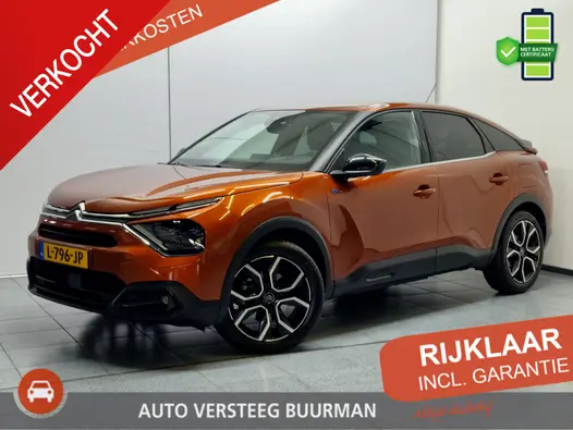 Citroën ë-C4 Shine 50 kWh Automaat, Luxe Lederen bekleding, stoelmassage, Stoelverw., Applecarpl./Andr. Auto, Keyless Entry/Start, CruiseControl
