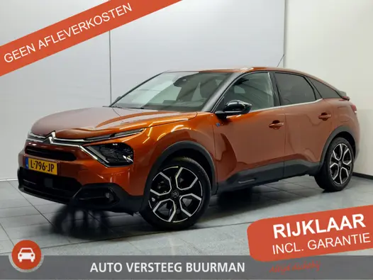 Citroën ë-C4 Shine 50 kWh Automaat, Luxe Lederen bekleding, stoelmassage, Stoelverw., Applecarpl./Andr. Auto, Keyless Entry/Start, CruiseControl