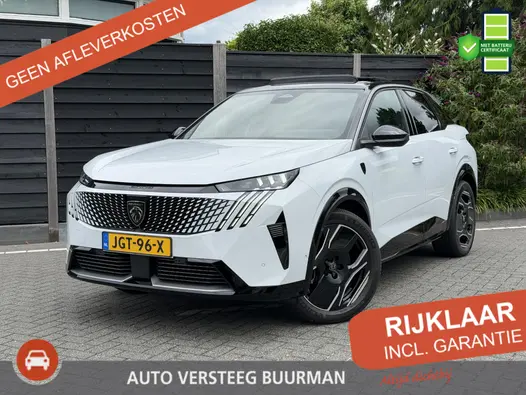 Peugeot e-3008 Launch Edition Dual Motor 73 kWh 325PK Automaat Navigatie, Rondomzichtcamera, Keyless, Panoramadak, Stoel & Stuurwielverwarming, Apple Carplay, Android Auto