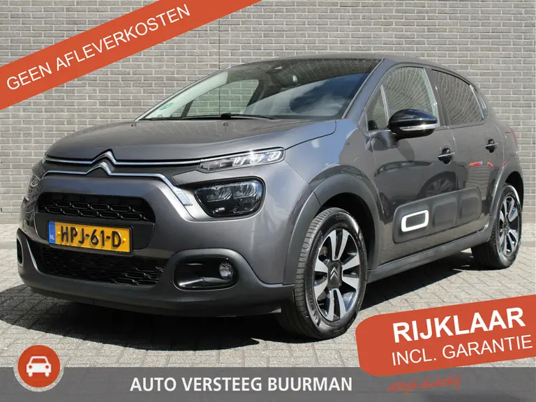 Citroën C3 1.2 PureTech Max 110pk, Automaat, Cruise/Climate Control, Applecarpl./Andr. Auto, Keyless Entry/Start afbeelding 1
