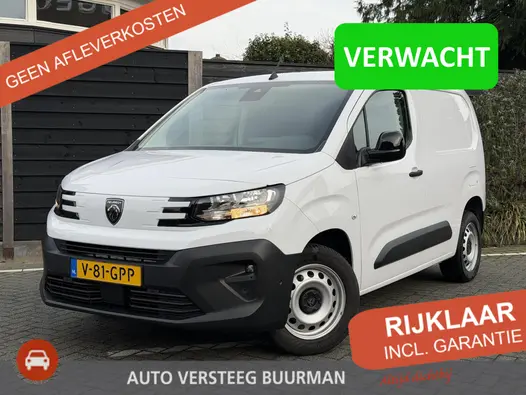 Peugeot Partner 1.5 BlueHDi 130PK EAT8 Automaat L1 Navigatie, Achteruitrijcamera, Parkeersensoren, Trekhaak, Apple Carplay, Android Auto