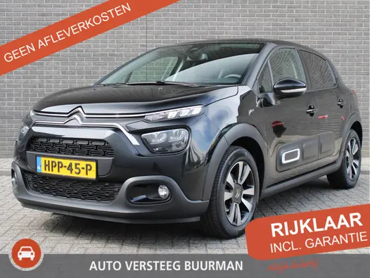 Citroën C3 1.2 PureTech Max 110pk, Automaat, Keyless Entry/Start, Airco, DAB, CruiseControl
