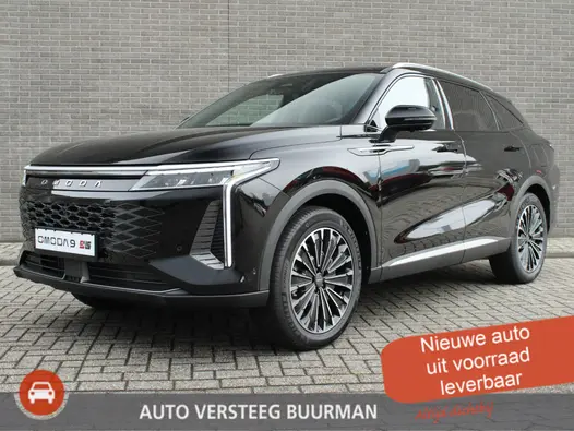 Omoda 9 SHS PHEV Premium Matte Black * 20"LM velgen * Schuif/kanteldak * Camera rondom * 1.500 kg trekgewicht