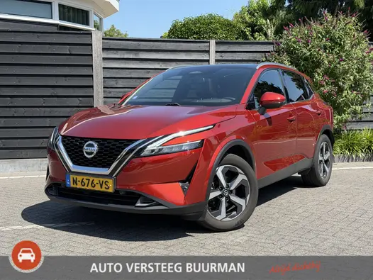Nissan QASHQAI Tekna 1.3 MHEV 158PK Navigatie, Rondomzichtcamera, Keyless, Panoramadak, Elektrische Kofferklep, Stoel, Stuur & Voorruitverwarming
