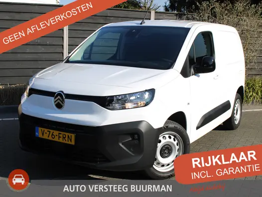 Citroën Berlingo 1.5 BlueHDi 100PK S&S L1 1000kg laadvermogen Achteruitrijcamera, Keyless Entry & Start, Draadloze Telefoonlader, Apple Carplay, Android Auto