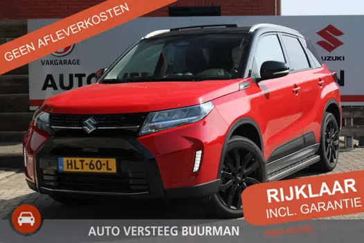 Suzuki Vitara 1.5 Hybrid Style 115PK Automaat Panodak, Navigatie, 18 inch velgen all season, Treeplanken, Parkeersensoren V en A, Stoelverwarming, Achteruitrijcamera