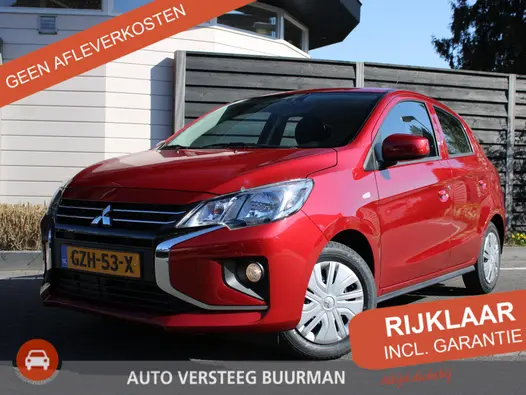 Mitsubishi Space Star Connect+ 1.2 70PK 5DRS Airco, Apple carplay/Android auto, Audio/DAB, Elek.verst.buitenspiegels en ramen voor,