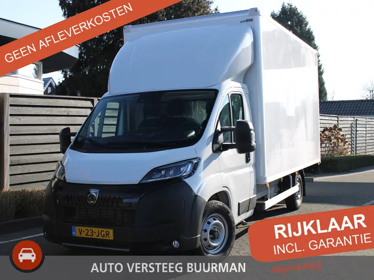Peugeot Boxer 2.2 BlueHDi 140PK Automaat L3 3.5t Citybox Bakwagen/Laadbak/Citybox Navigatie, LED Koplampen, Laadklep, Draadloze Telefoonlader, Camera Achter afbeelding 1