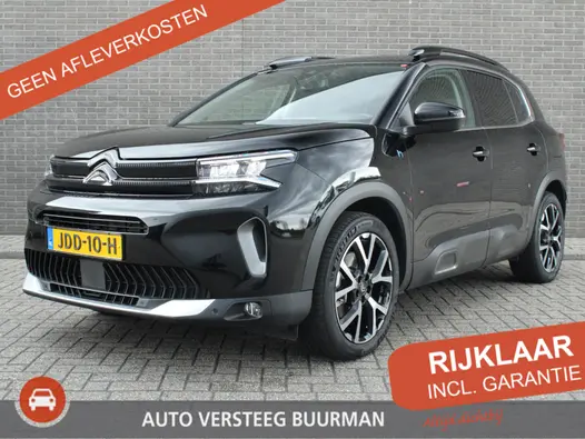 Citroën C5 Aircross 1.6 Plug-in Hybrid 225 Max Automaat, Pack Techno, Dodehoek detectie, Adaptive CruiseControl met Drive Assist, Lederen bekleding, Navigatie