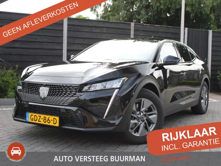 Peugeot 408 Allure 1.6 HYbrid 180PK EAT8 Automaat Navigatie, Rondomzichtcamera, Keyless, Parkeersensoren Voor & Achter, Draadloze Telefoonlader afbeelding 1