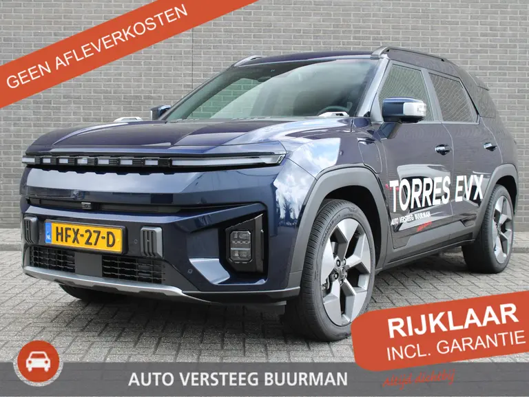 KGM Torres EVX Titanium 73.4 kWh 207pk, Dandy Blue, 20"inch LM velgen, Trekhaak Trekgewicht 1.500 KG. 7 jaar garantie! afbeelding 1