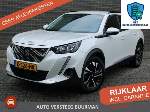 Peugeot e-2008 EV Allure 50 kWh Inclusief batterijcertificaat, Automaat, Cruise/Climate control, Navigatie, Camera, Stoelverwarming, Dakrails, LM velgen,