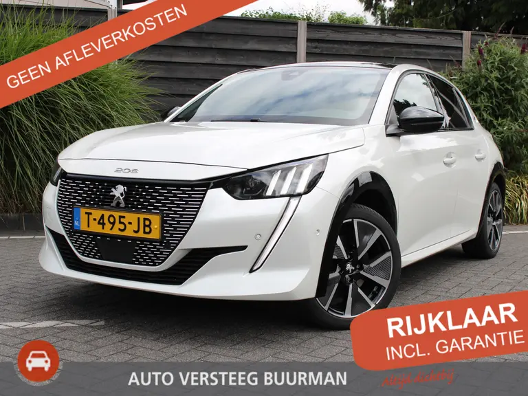 Peugeot e-208 EV GT Pack 50 kWh 136PK Navigatie, Achteruitrijcamera, Panoramadak, Stoelverwarming, Adaptieve Cruise Control afbeelding 1