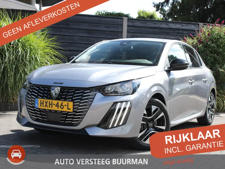 Peugeot 208 Allure 1.2 Hybrid 100PK e-DCS6 Automaat Keyless, Navigatie, Achteruitrijcamera, Stoelverwarming, Adaptieve Cruise Control afbeelding 1
