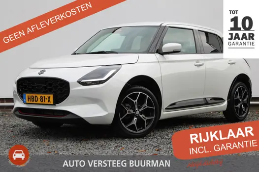 Suzuki Swift 1.2 Style Smart Hybrid, 17 inch en GT-Pakket, Dodehoek Detector, Suzuki Body Kit Piano Black Demo Voordeel!