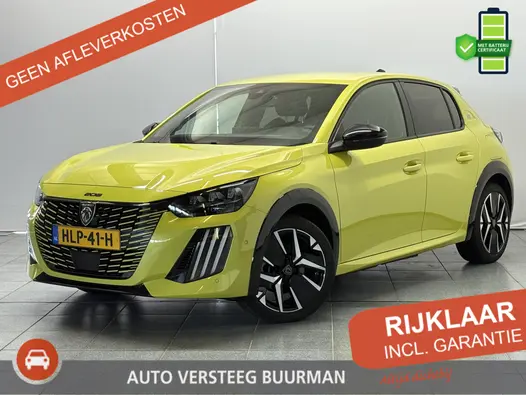 Peugeot e-208 EV GT 51 kWh Automaat, Achteruitrijcamera, Stoelverw., Applecarpl./Andr. Auto, Dodehoek detectie, Cruise/Climate Control, 360 Camera, Keyless Entry/Start, Luxe alcantara bekleding