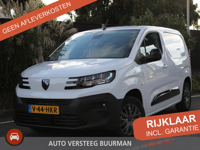 Peugeot Partner 1.5 BlueHDi 100PK S&S L1 Navigatie, Achteruitrijcamera, Trekhaak, Dab, Bluetooth, Parkeersensoren voor & achter afbeelding 1