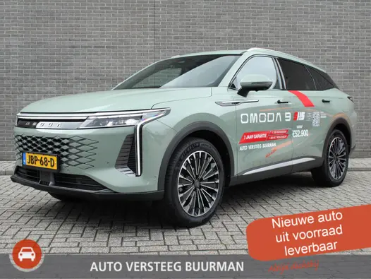 Omoda 9 SHS PHEV Premium 34,46 kWh Super Hybrid System, 20"LM velgen, Elek.schuif/kanteldak, Camera voor/achter, 1.500 kg trekgewicht